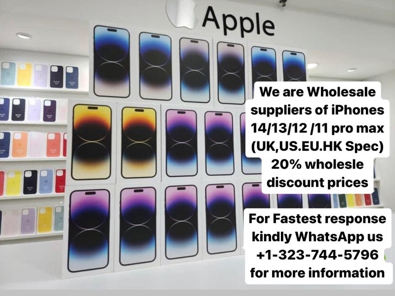 Wholesale Suppliers of  iPhone 14/13/12/11 pro max (UK,US.EU.HK Spec) Start Your Mobile Phones Business Now